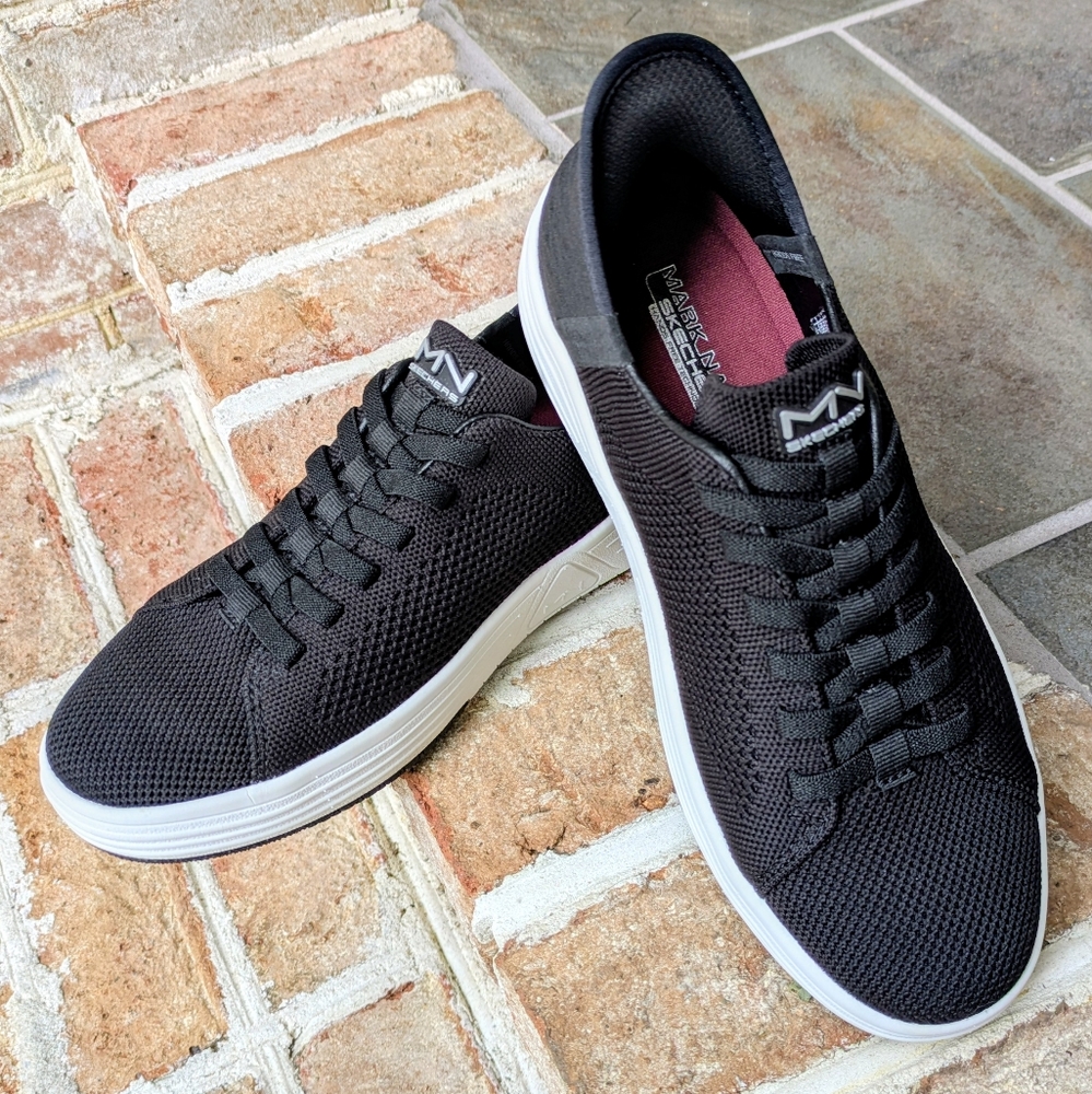 Mark Nason New Skechers Women's Black Alpha Cup Loey Slip-in Sneakers Size 6.5